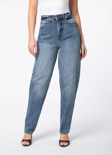 High rise jeans Vallarta 8 tiro alto stretch