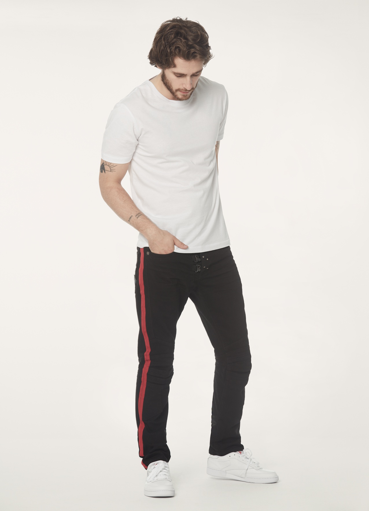 parasuco jeans with stripe