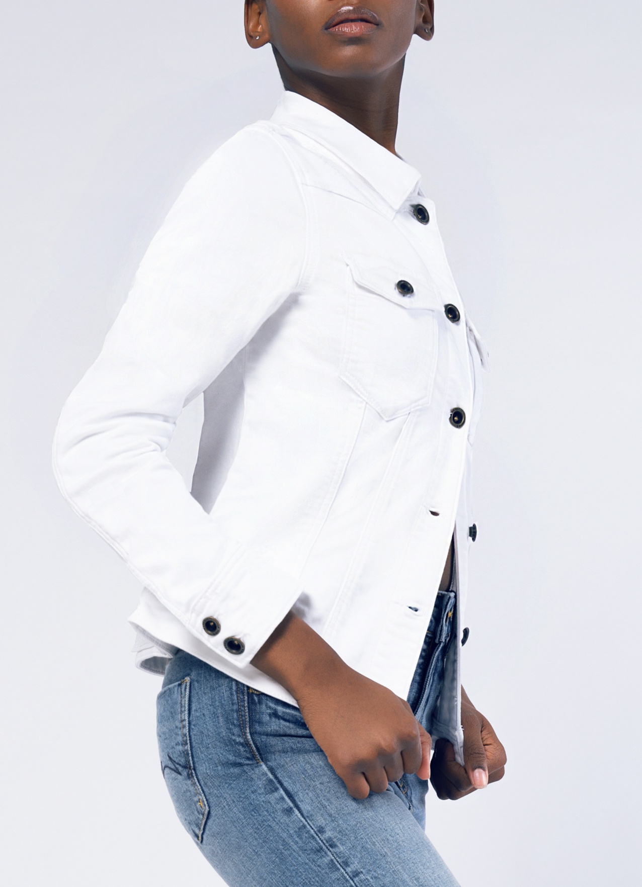 Parasuco White denim jacket for Women 