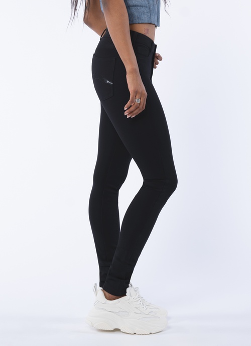 Parasuco Pants Womens Medium Chino Black Stretch Rayon Nylon Preppy Ladies  29x30