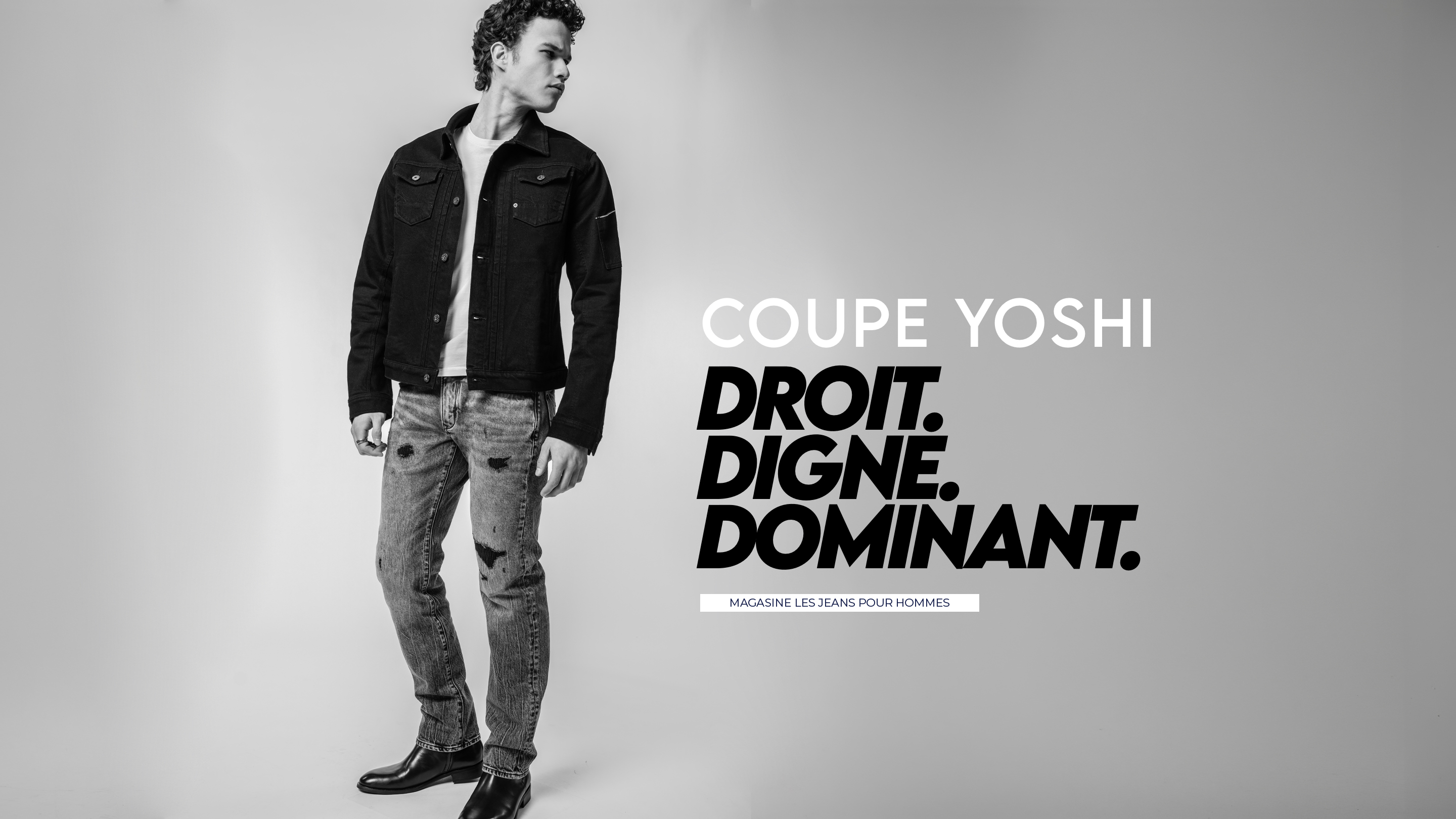 Jeans coupe droite homme - la coupe yoshi